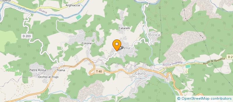 localisation de l'entreprise RESTAURANT LE SUARELLA à ECCICA-SUARELLA