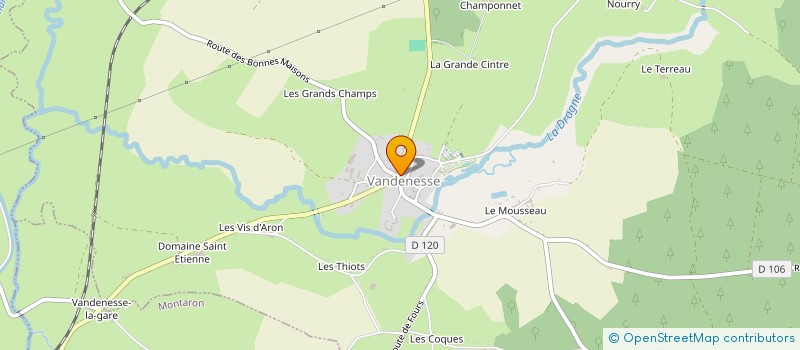 localisation de l'entreprise RESTAURANT LE VANDENESSE à VANDENESSE