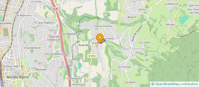 localisation de l'entreprise RESTAURANT LE VENT VOLET  PUGNY-CHATENOD