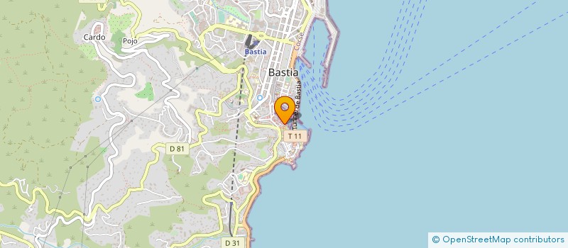 localisation de l'entreprise RESTAURANT LE VIEUX PORT CHEZ HUGUETTE à BASTIA