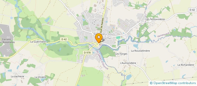 localisation de l'entreprise RESTAURANT LES ARTS  BEAULIEU-SOUS-LA-ROCHE