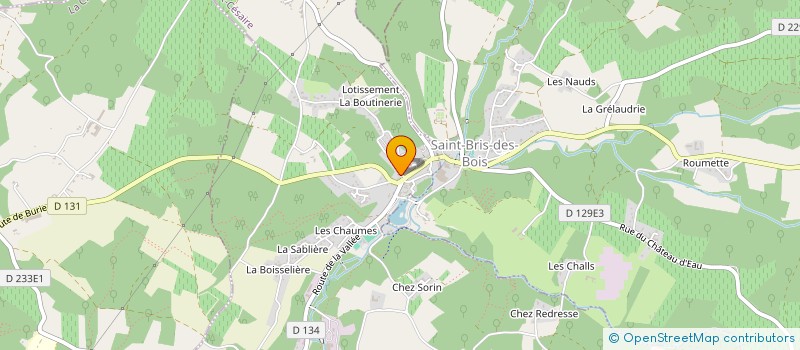 localisation de l'entreprise RESTAURANT LES BUJOLIERS  SAINT-BRIS-DES-BOIS