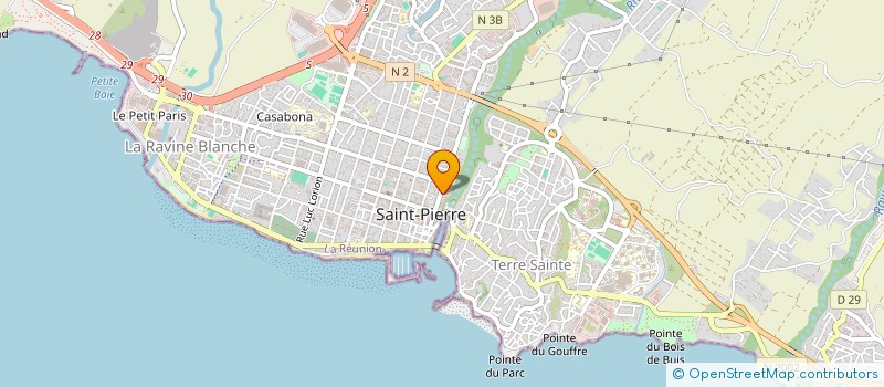 localisation de l'entreprise RESTAURANT LES CINQ SENS à SAINT-PIERRE