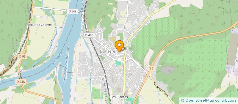 localisation de l'entreprise RESTAURANT LES REMPARTS  DONZERE