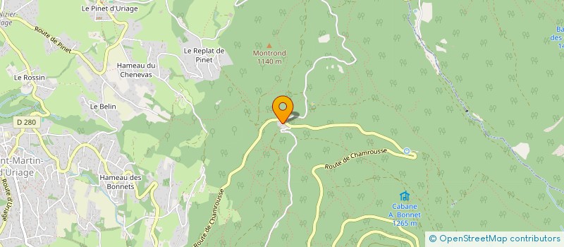 localisation de l'entreprise RESTAURANT LES SEIGLIERES  SAINT-MARTIN-D'URIAGE