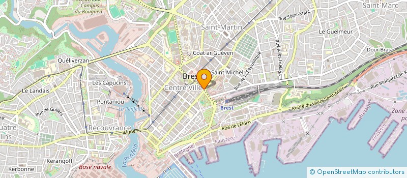 localisation de l'entreprise RESTAURANT LES VOYAGEURS à BREST