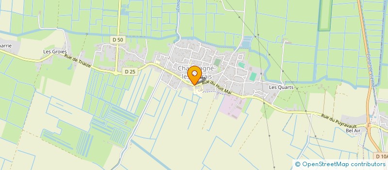 localisation de l'entreprise RESTAURANT LES VOYAGEURS  CHAMPAGNE-LES-MARAIS