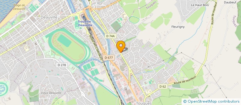 localisation de l'entreprise RESTAURANT MA CAMPAGNE  TOUQUES