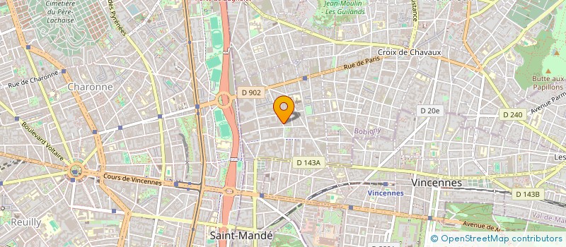 localisation de l'entreprise RESTAURANT P T T à MONTREUIL