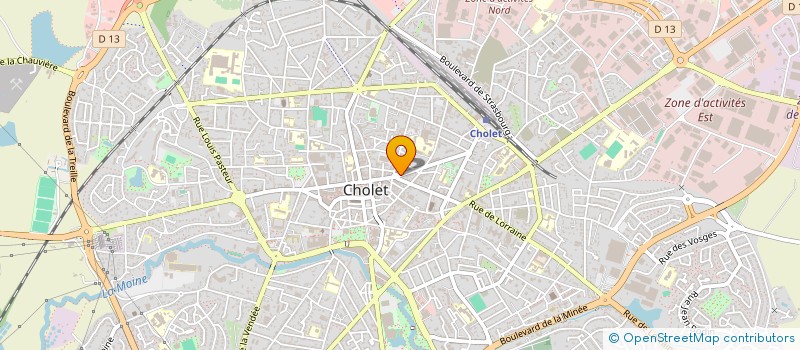 localisation de l'entreprise RESTAURANT PASSAGE DU CADRAN à CHOLET
