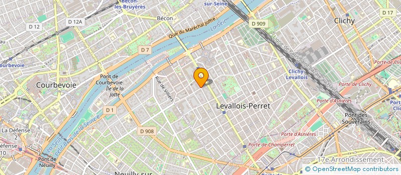 localisation de l'entreprise RESTAURANT PERSONNEL PTT à LEVALLOIS-PERRET