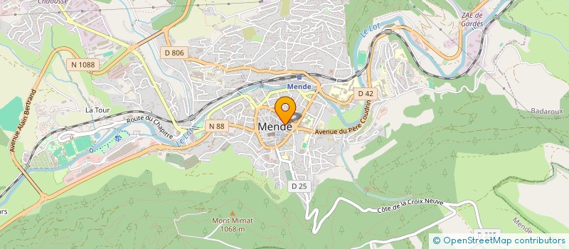 localisation de l'entreprise RESTAURANT PIZZERIA ANEMA E CORE  MENDE