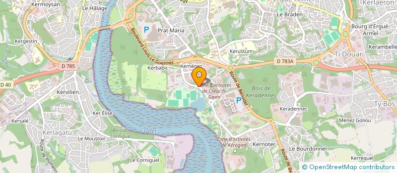 localisation de l'entreprise RESTAURANT PTT à QUIMPER