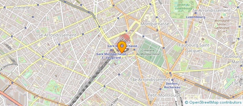 localisation de l'entreprise RESTAURANT PTT MAINE MONTPARNA à PARIS