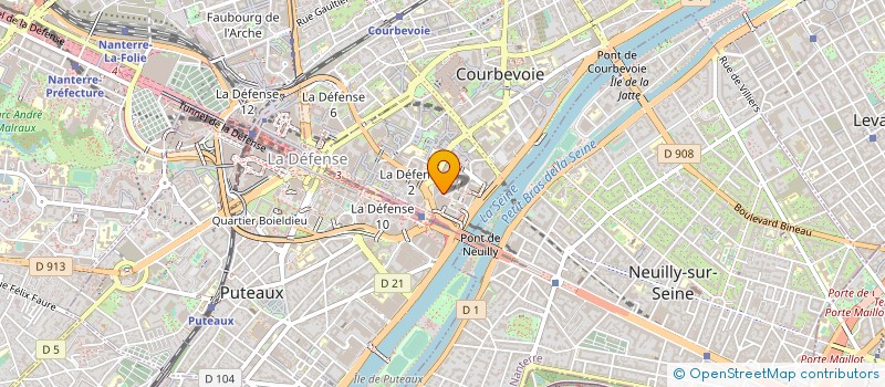 localisation de l'entreprise RESTAURANT RADJABALY à COURBEVOIE