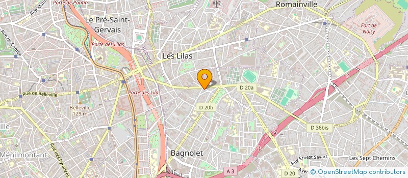 localisation de l'entreprise RESTAURANT ROTISSERIE DU COIN à BAGNOLET