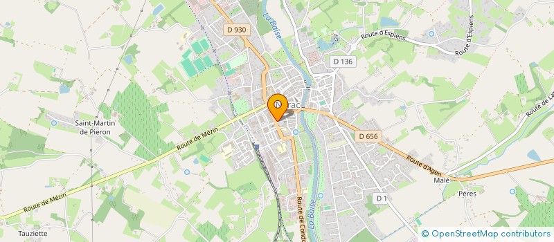 localisation de l'entreprise RESTAURANT ROUX  NERAC