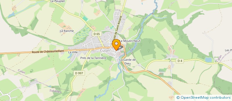 localisation de l'entreprise RESTAURANT SCOLAIRE à CULAN