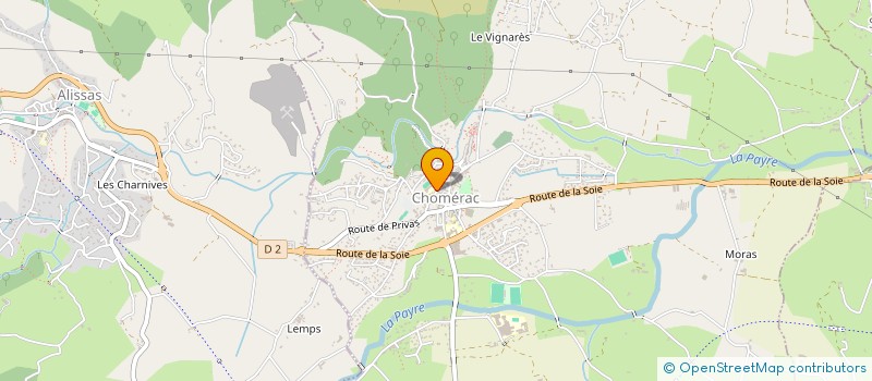 localisation de l'entreprise RESTAURANT SCOLAIRE CHOMERAC à CHOMERAC