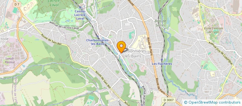 localisation de l'entreprise RESTAURANT SCOLAIRE DE CHARBONNIERES à CHARBONNIERES-LES-BAINS