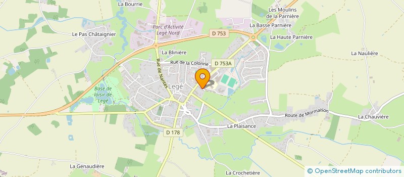 localisation de l'entreprise RESTAURANT SCOLAIRE DU CHAMBORD à LEGE