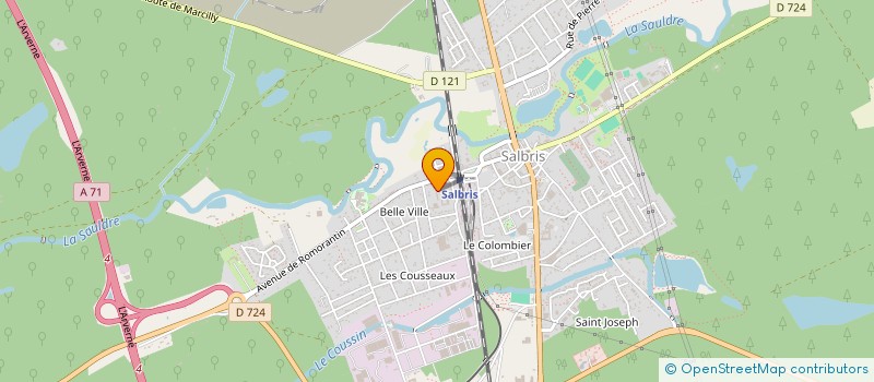 localisation de l'entreprise RESTAURANT SCOLAIRE ECOLE LOUIS BOICHOT à SALBRIS
