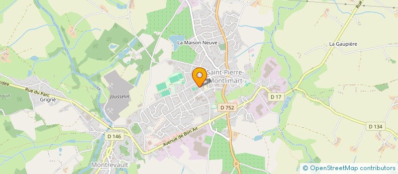 localisation de l'entreprise RESTAURANT SCOLAIRE LA MIE DE PAIN à MONTREVAULT-SUR-EVRE