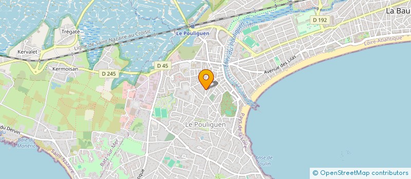localisation de l'entreprise RESTAURANT SCOLAIRE LESAGE POULIGUEN à LE POULIGUEN