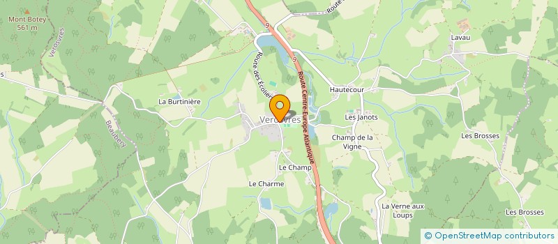 localisation de l'entreprise RESTAURANT SCOLAIRE VEROSVRES BEAUBERY à VEROSVRES