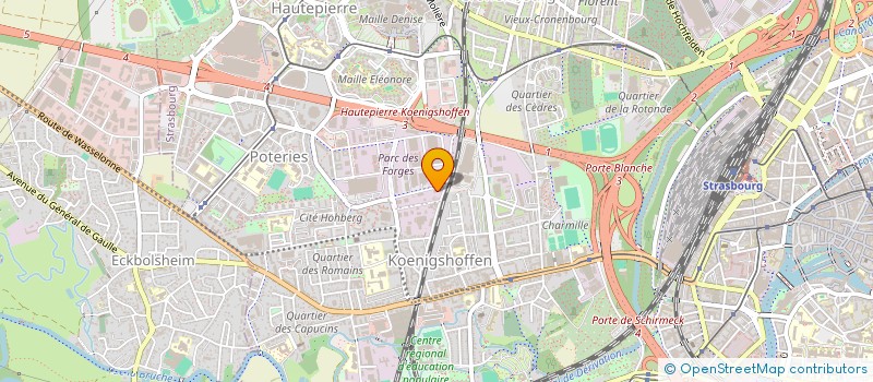localisation de l'entreprise RESTAURANT SNACK DES FORGES à STRASBOURG