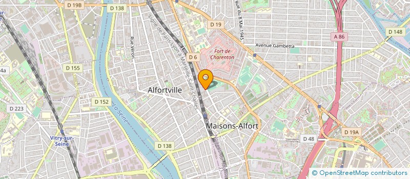 localisation de l'entreprise RESTAURANT SOCIAL COLLECTIF DE LA POSTE  MAISONS-ALFORT