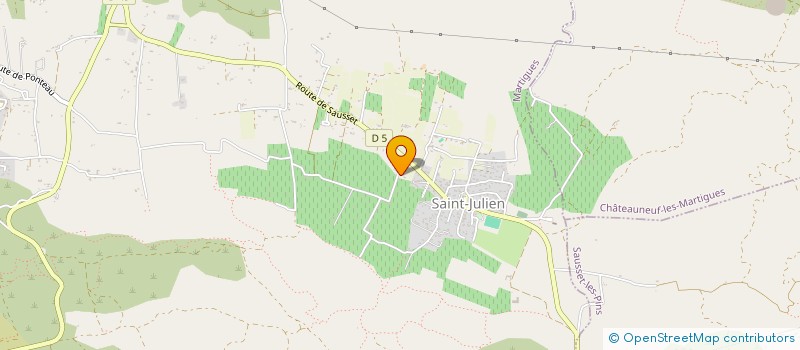 localisation de l'entreprise RESTAURANT SOUS LES PINS  MARTIGUES