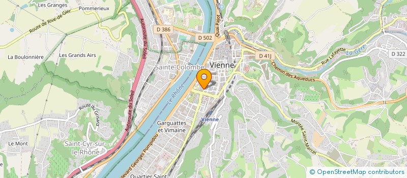 localisation de l'entreprise RESTAURANT TAKE TIME à VIENNE