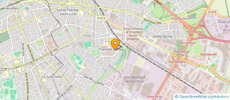 localisation de l'entreprise RESTAURANTS DU COEUR à MONDEVILLE