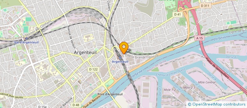 localisation de l'entreprise RESTAURANTS DU COEUR RELAIS COEUR 95  ARGENTEUIL