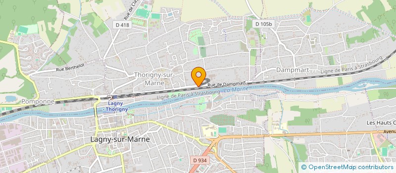 localisation de l'entreprise RESTAURAPIDE  THORIGNY-SUR-MARNE