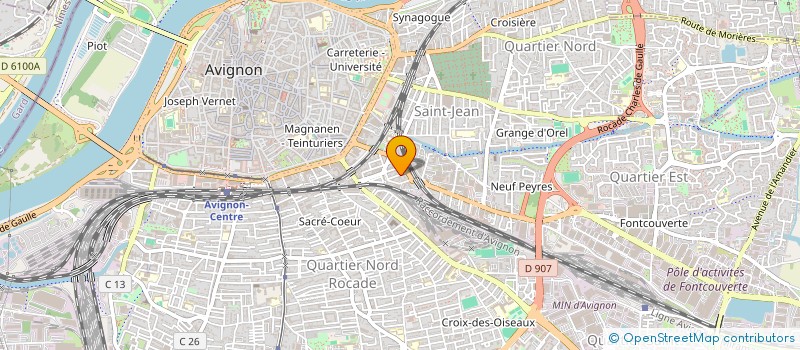 localisation de l'entreprise RESTAURATEUR SANS FRONTIERES  AVIGNON