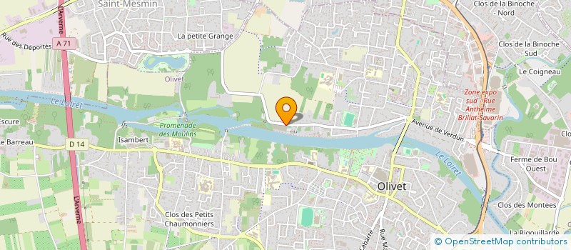 localisation de l'entreprise RESTAURATION CONCEPT à OLIVET