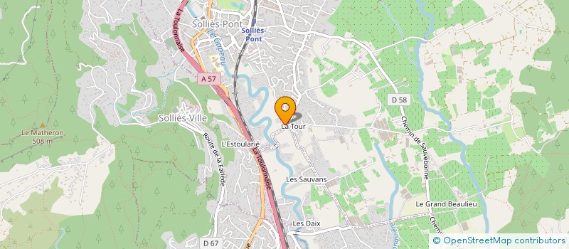 localisation de l'entreprise RESTAURATION CONSEIL MEDITERRANEE  SOLLIES-PONT