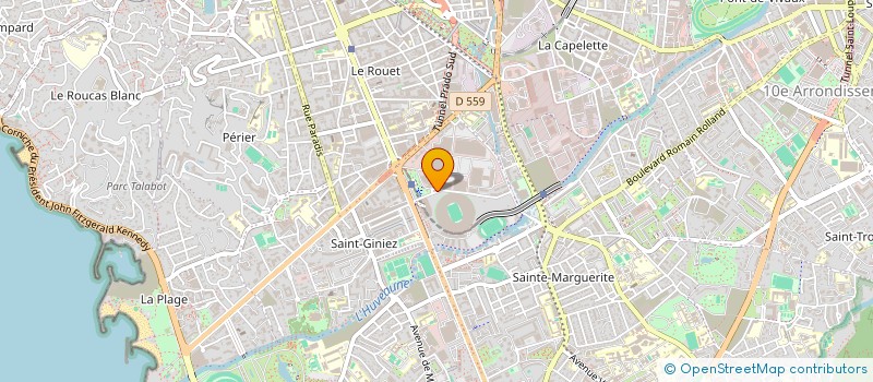localisation de l'entreprise RESTAURATION CSE RESEAU FRANCE 3 PACA  MARSEILLE