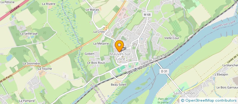 localisation de l'entreprise RESTAURATION DE MAUVES SUR LOIRE à MAUVES-SUR-LOIRE