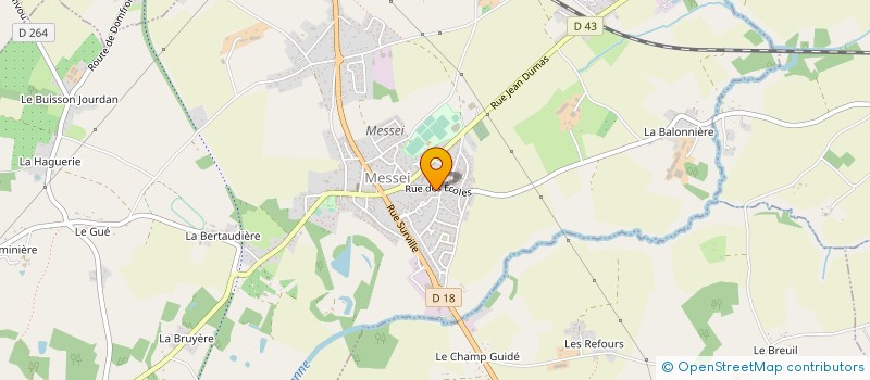 localisation de l'entreprise RESTAURATION DES ECOLES DE MESSEI à MESSEI
