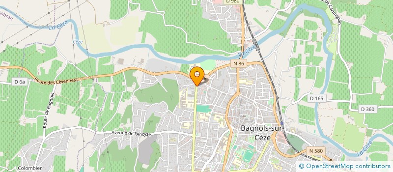 localisation de l'entreprise RESTAURATION DES MILIEUX NATURE ET AQUATIQUES  BAGNOLS-SUR-CEZE