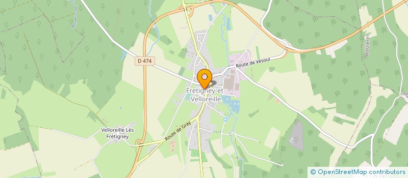 localisation de l'entreprise RESTAURATION DU PATRIMOINE BATI ANCIEN  FRETIGNEY-ET-VELLOREILLE