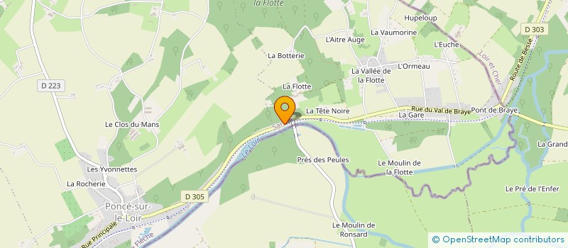 localisation de l'entreprise RESTAURATION DU VAL DE BRAYE à LOIR EN VALLEE
