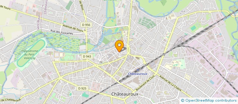 localisation de l'entreprise RESTAURATION DU VAL DE L'INDRE à CHATEAUROUX