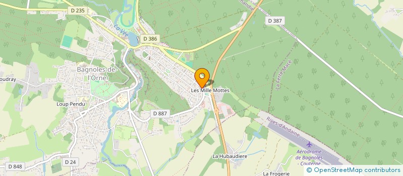 localisation de l'entreprise RESTAURATION ET HOTELLERIE NORMANDE à BAGNOLES-DE-L'ORNE-NORMANDIE