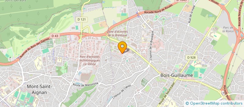 localisation de l'entreprise RESTAURATION HOTELIERE DU PLATEAU NORD à BOIS-GUILLAUME