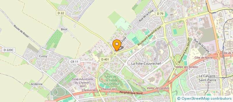 localisation de l'entreprise RESTAURATION HOTELLERIE PROFESSIONNELLE à CAEN