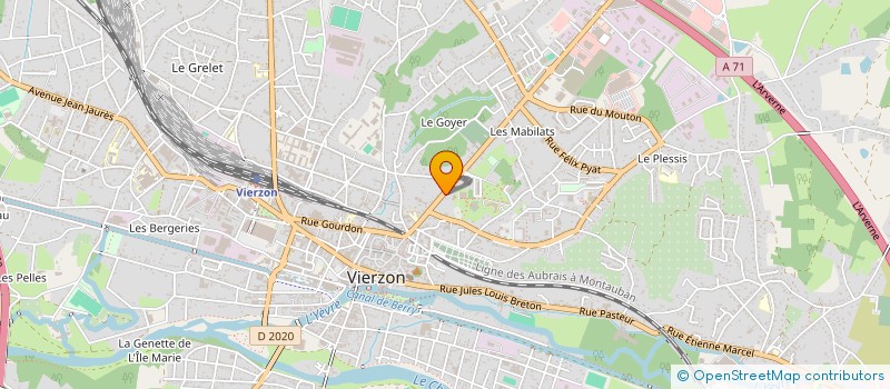 localisation de l'entreprise RESTAURATION NOUVELLE VIERZONNAISE à VIERZON